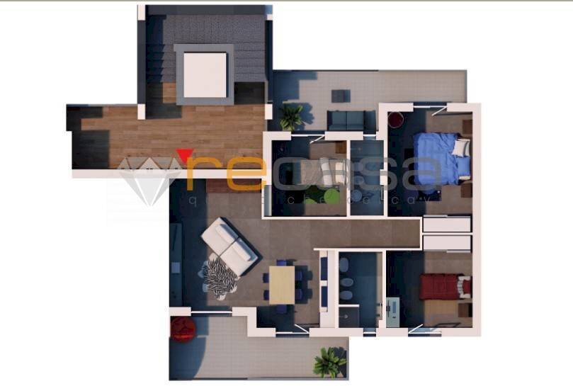 Foto 1 - Quadrilocale Via Irno - Trivio Granata, Pontecagnano Faiano - planimetria 1