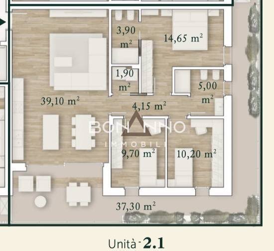 Foto 10 - Quadrilocale VIA LANCENIGO, Treviso - planimetria 1