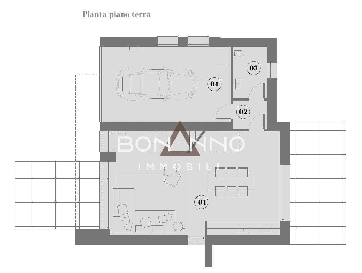 Foto 2 - Independent house PIAZZA POLONI DON VITTORIO, Montebelluna - floor plans 1