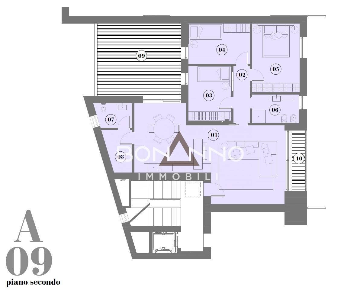 Foto 5 - Apartment PIAZZA POLONI DON VITTORIO, Montebelluna - floor plans 1