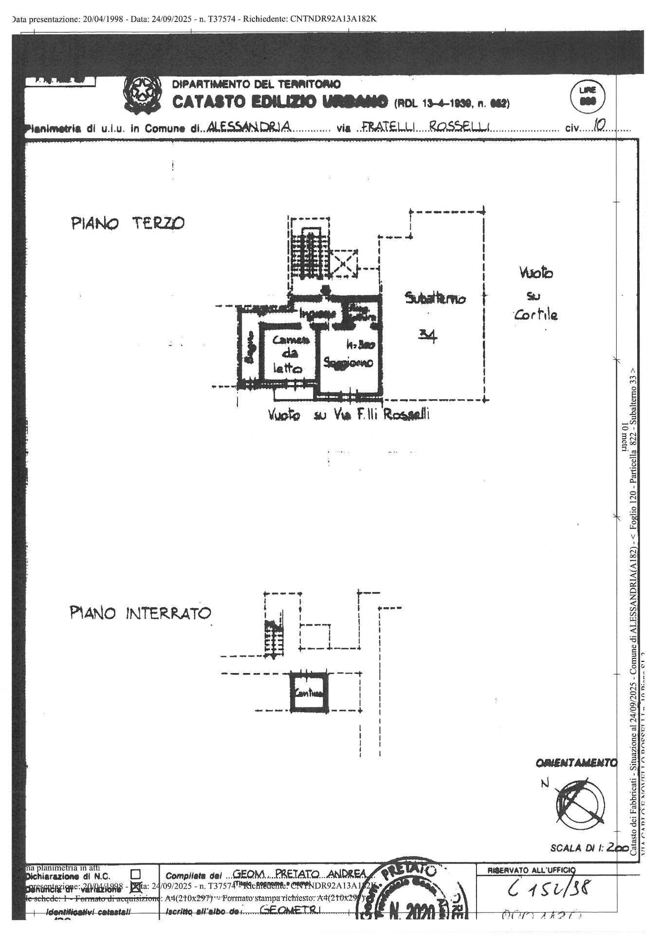 Foto 22 - Bilocale Alessandria - planimetria 1