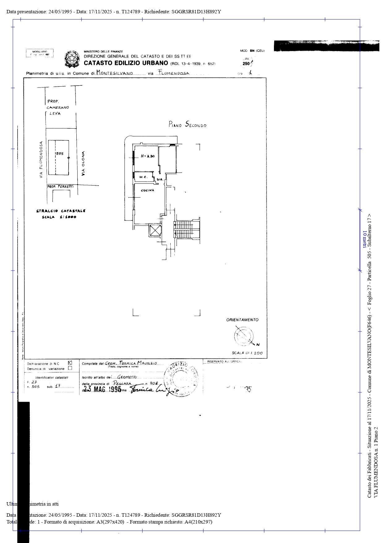 Foto 16 - Four-room apartment Via Flumendosa
 
1, Montesilvano - floor plans 1