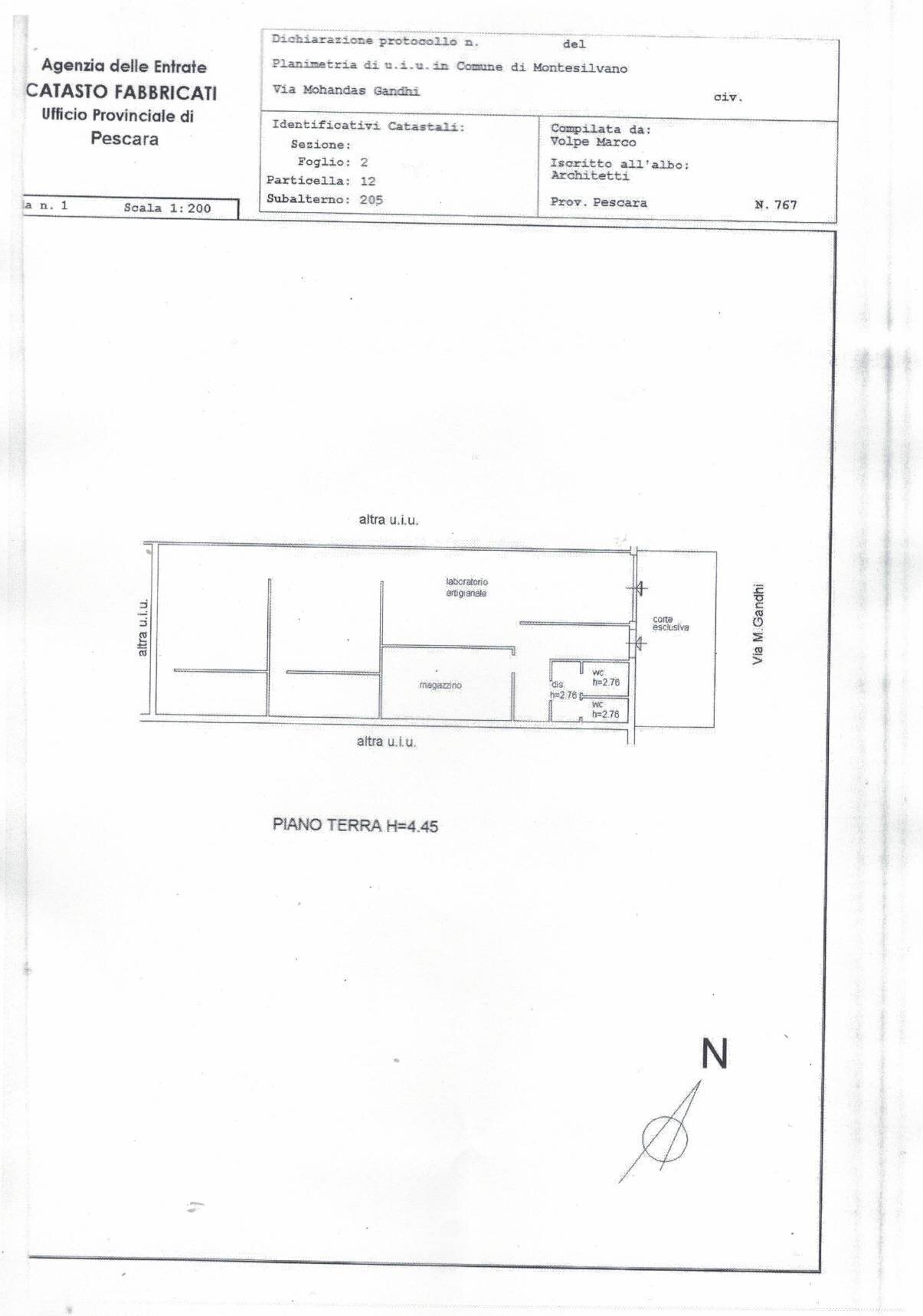 Foto 5 - Capannone Via Gandhi, Montesilvano - planimetria 1