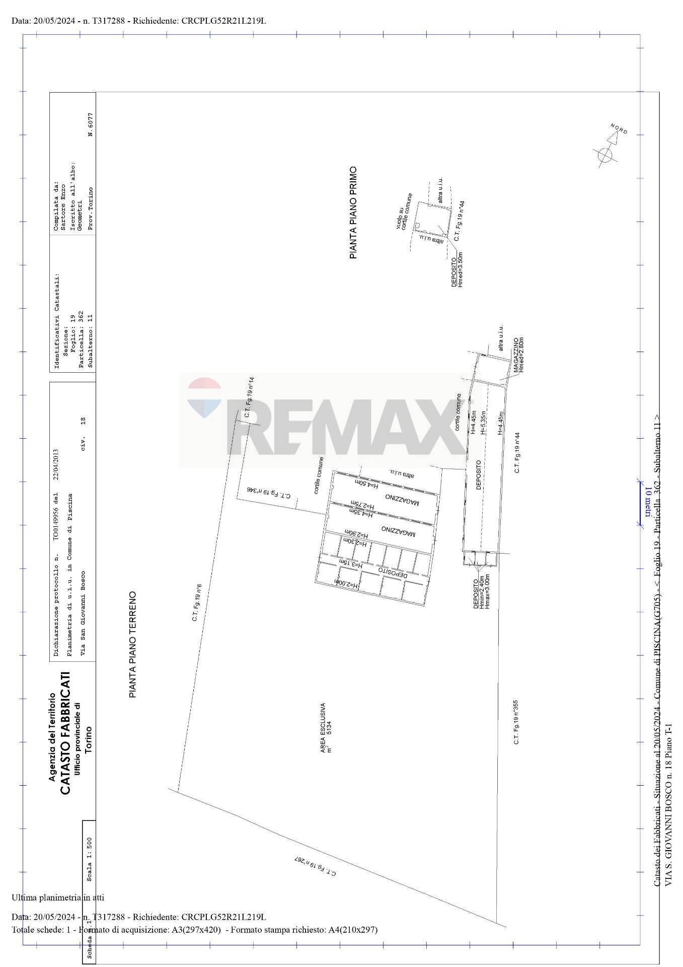 Pianta 2D - Capannone Piscina - planimetria 1