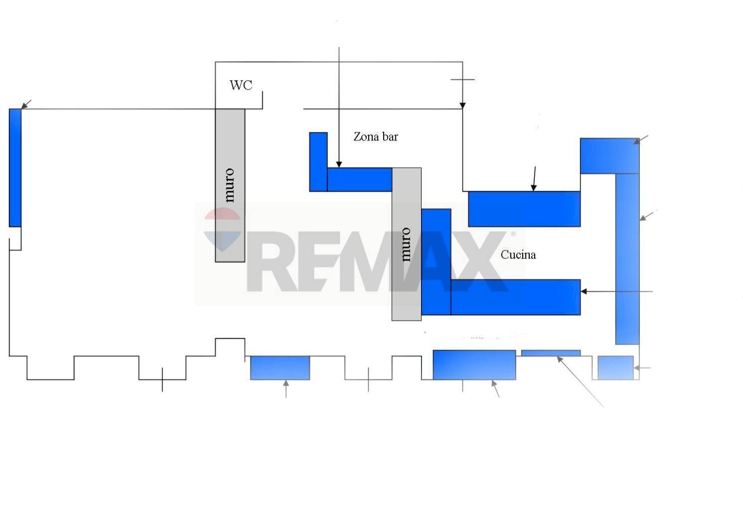 Pianta 2D - Commercial Activity Torino - floor plans 1