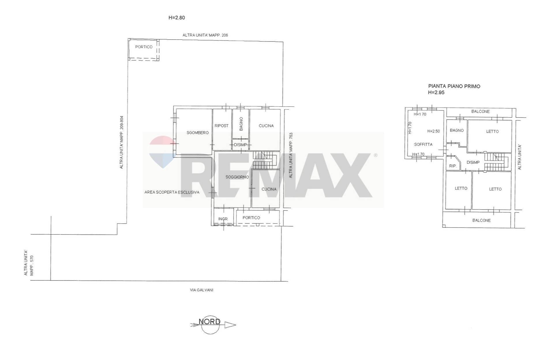Pianta 2D - Casa semi indipendente Via Marino Galvani
 
5, Viadana - planimetria 1