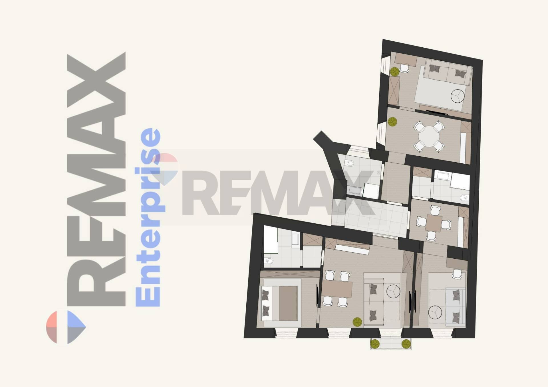 Pianta 2D - Trilocale Via Giulia
 
35, Trieste - planimetria 1