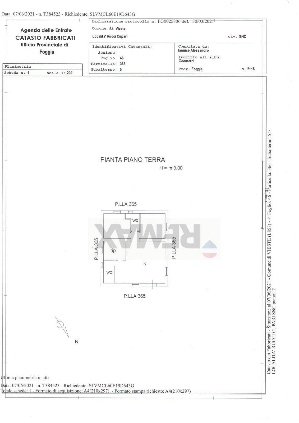 Pianta 2D - Villa Località Rosavena, Vieste - floor plans 1