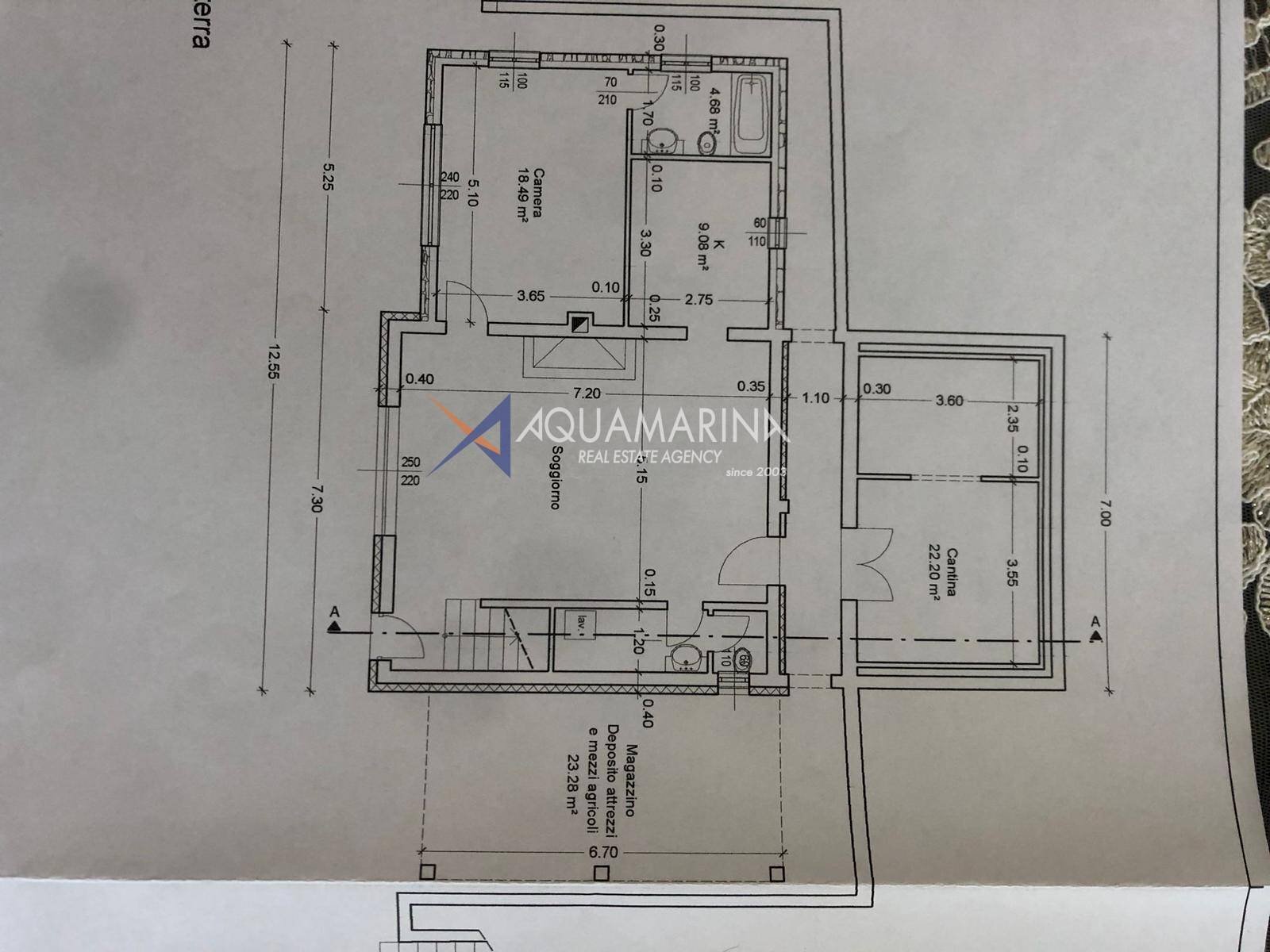 Foto 45 - Villa Vallebona - planimetria 1