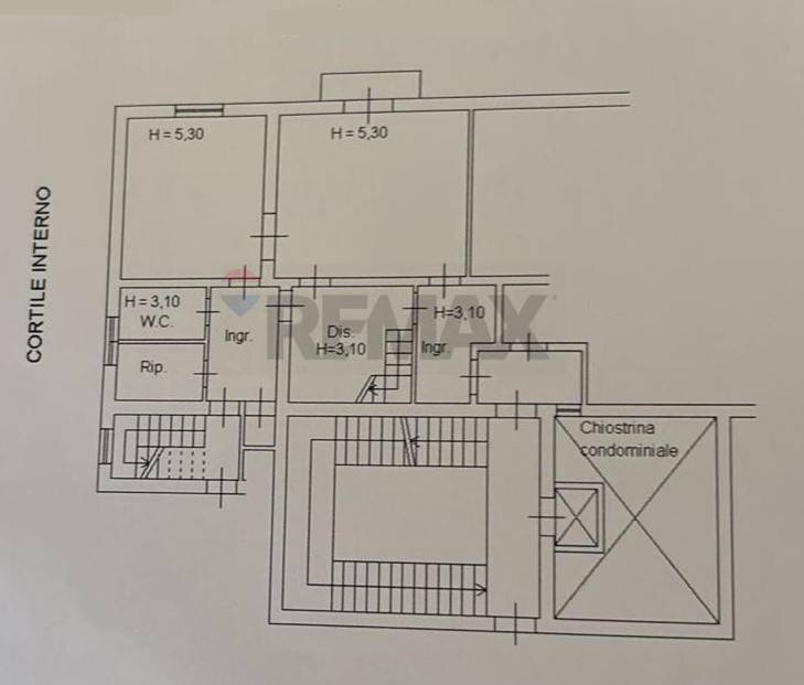 Pianta 2D - Appartamento Piazza Castelnuovo
 
50, Palermo - planimetria 1