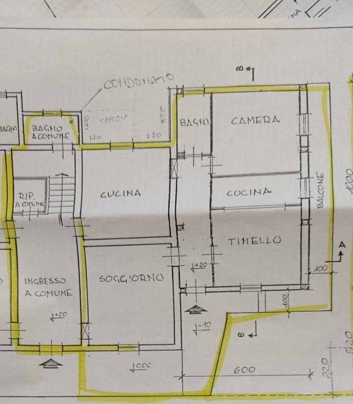 Foto 17 - Four-room apartment Via San Martino
 
12, Collesalvetti - floor plans 1
