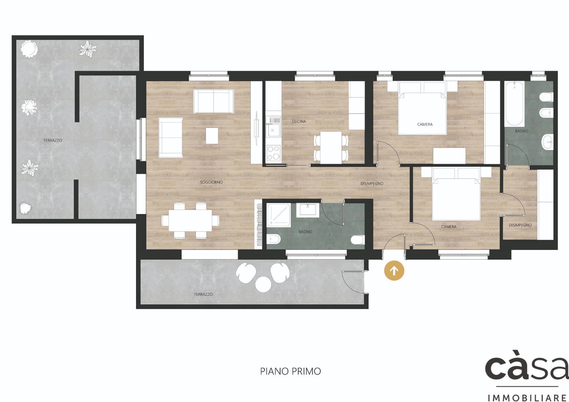 Foto 32 - Three-room apartment Via del Bacino
 
51, Varese - floor plans 1