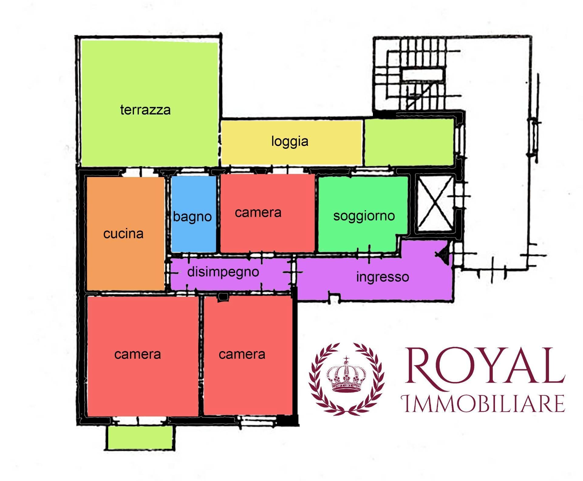 Foto 30 - Quadrilocale Via Dei Cavalieri, Livorno - planimetria 1