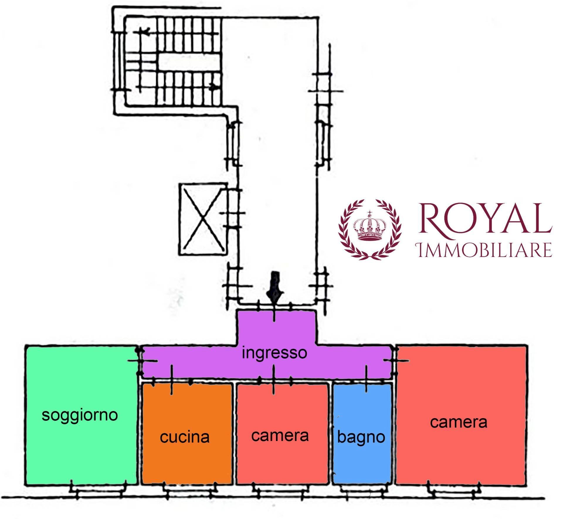 Foto 22 - Three-room apartment Via Dei Cavalieri, Livorno - floor plans 1
