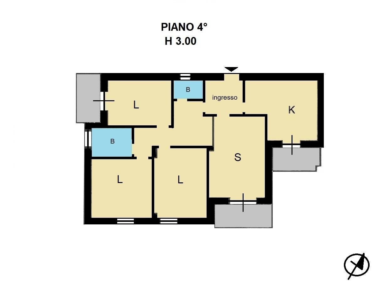 Foto 19 - Four-room apartment via Italo Paparazzo, Catanzaro - floor plans 1