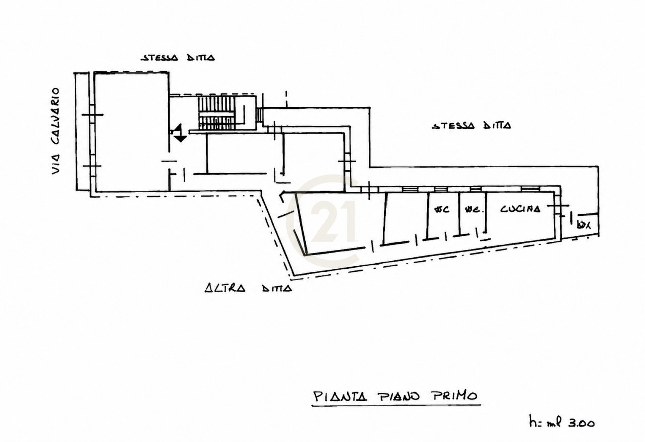 planimetria edit - Appartamento Via Calvario 20, San Pietro Clarenza - planimetria 1