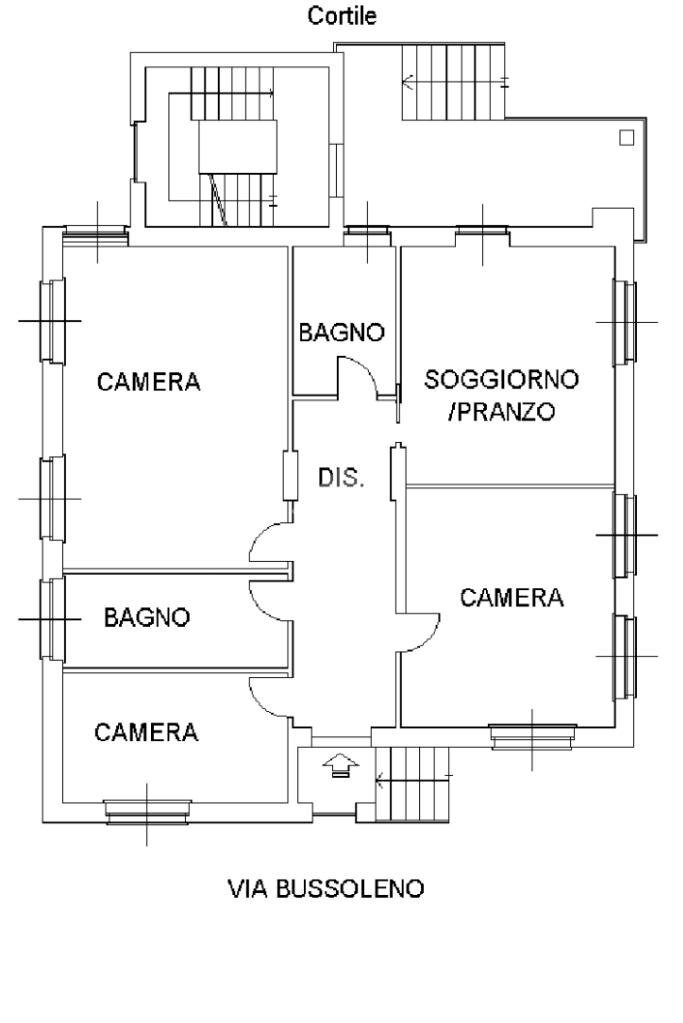 Porzione di casa Via Bussoleno, Collegno - planimetria 1