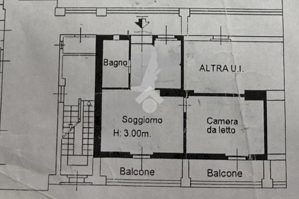 Two-room apartment Via Coluccio Salutati, Milano (neighborhood Washington) - floor plans 1