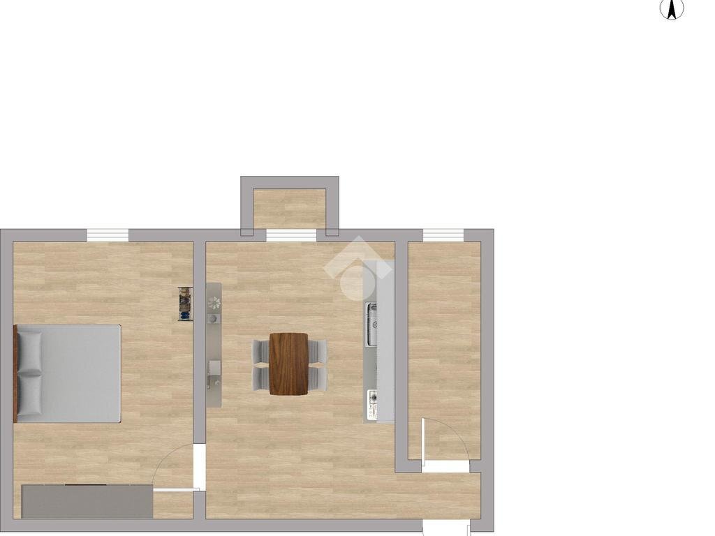 Bilocale Corso Vercelli, Milano (zona Washington) - planimetria 1