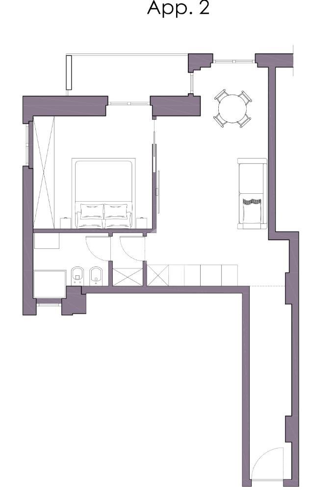 Two-room apartment Milano, Milano (neighborhood Lambrate) - floor plans 1