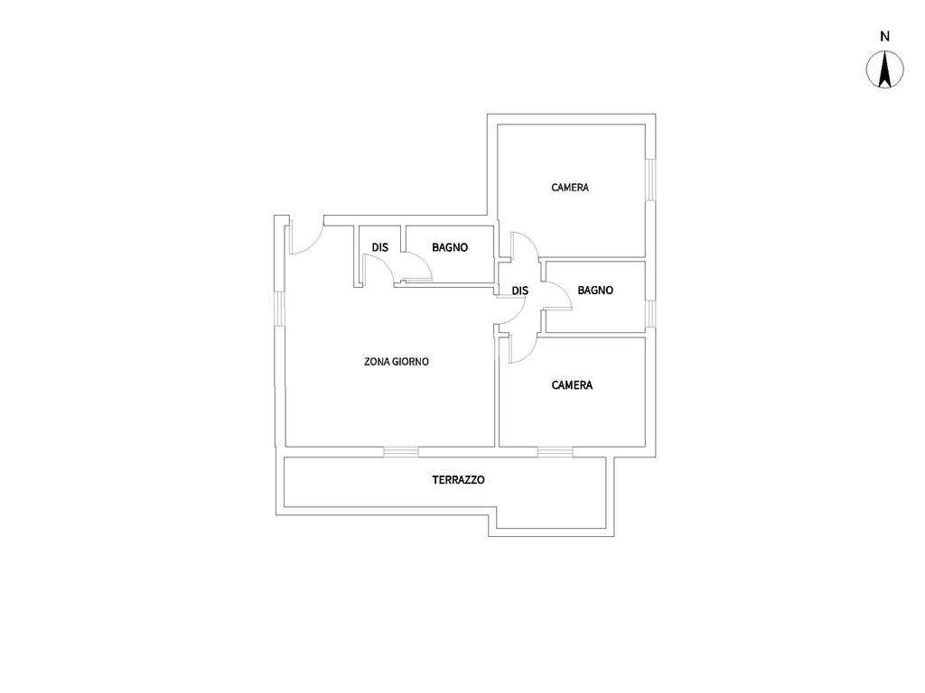 Three-room apartment Via Scarlatti, Bareggio - floor plans 1