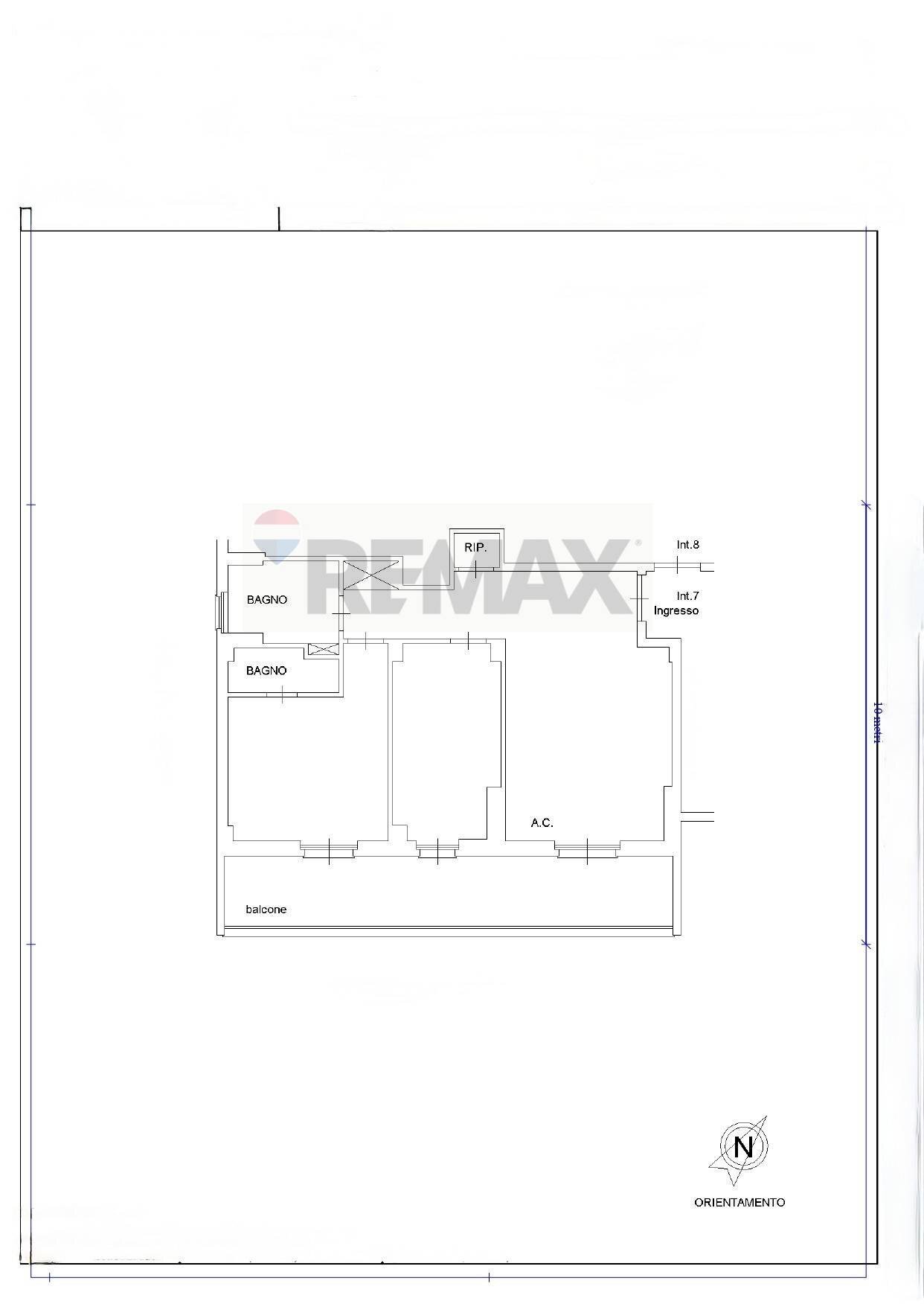 Pianta 2D - Trilocale VIA LIONE
 
8, Roma - planimetria 1