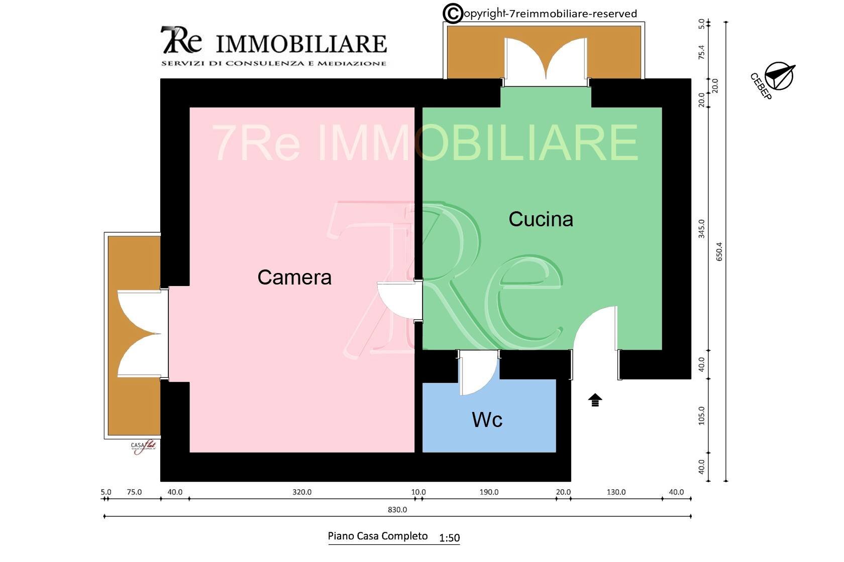 Foto 2 - Bilocale piazza kalsa, Palermo - planimetria 1