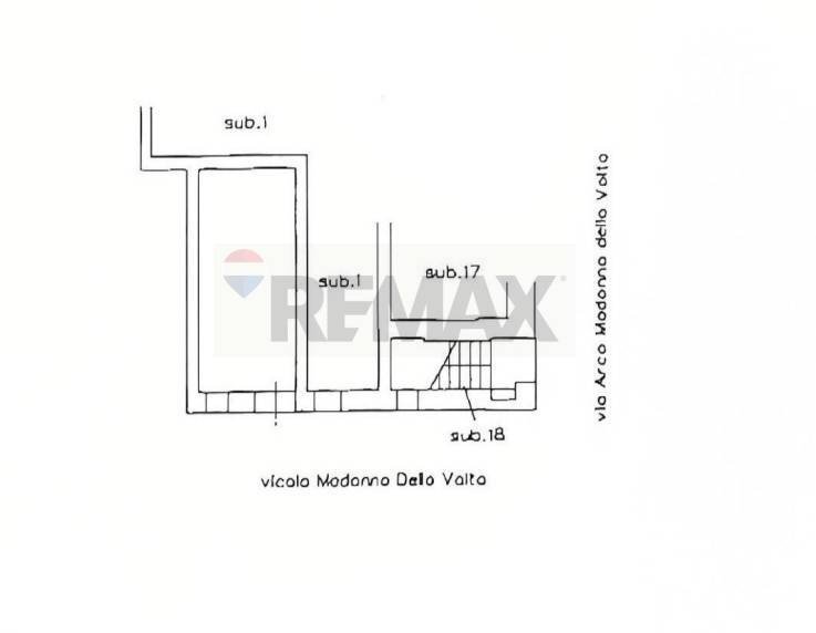 Pianta 2D - One-room apartment Vicolo Madonna della Volta
 
3, Palermo - floor plans 1