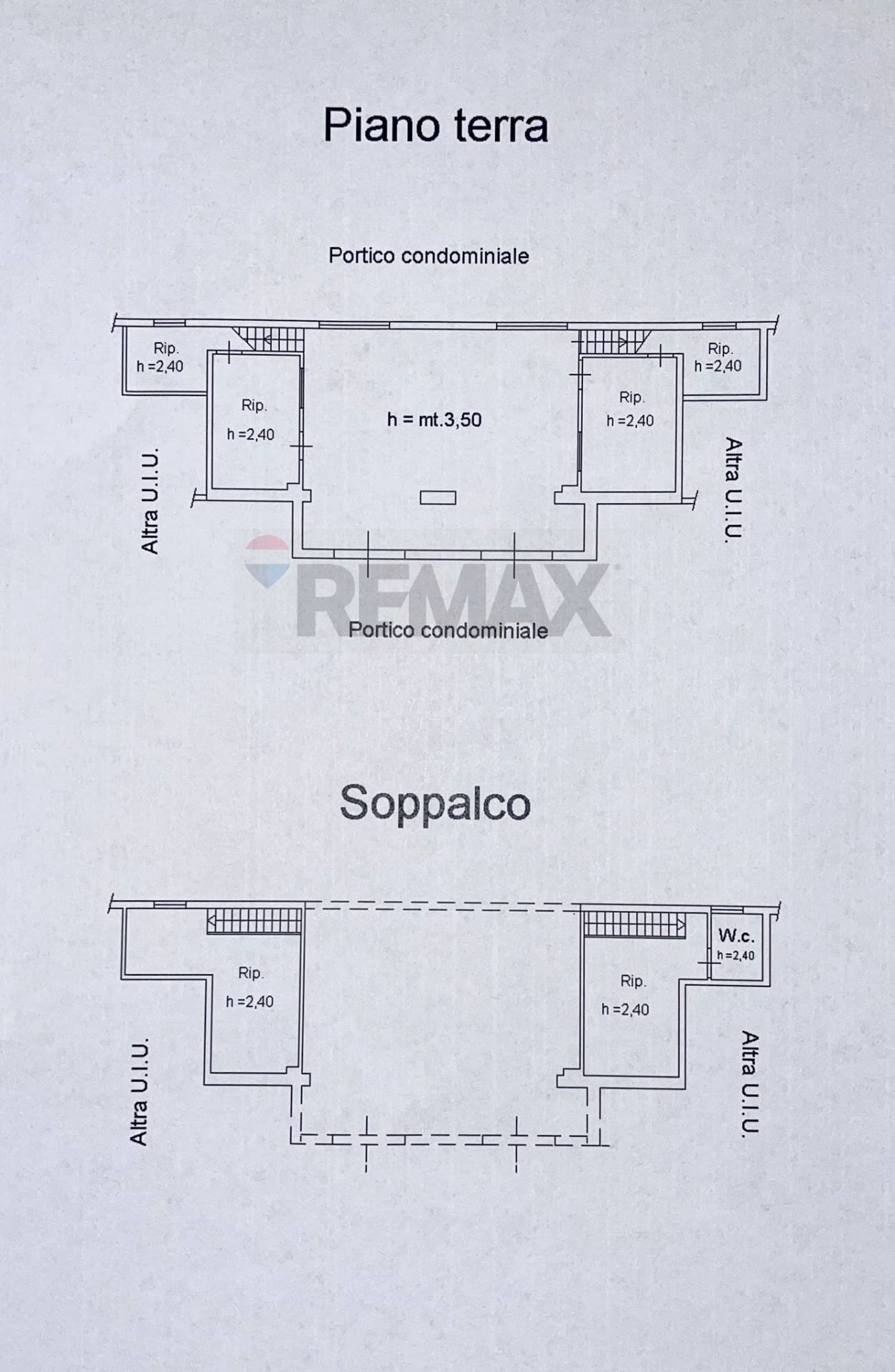 Pianta 2D - Commercial Premises Caltanissetta - floor plans 1