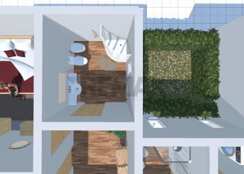 Pianta 3D - Trilocale Via Ammiraglio Vacca
 
139, Bitonto - foto 33