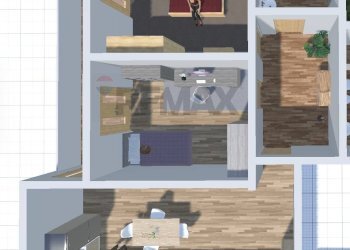 Pianta 3D - Trilocale Via Ammiraglio Vacca
 
139, Bitonto - foto 35