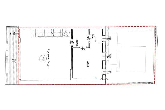 Planimetria - Villa a Schiera via Marzanica, Bergamo - planimetria 1