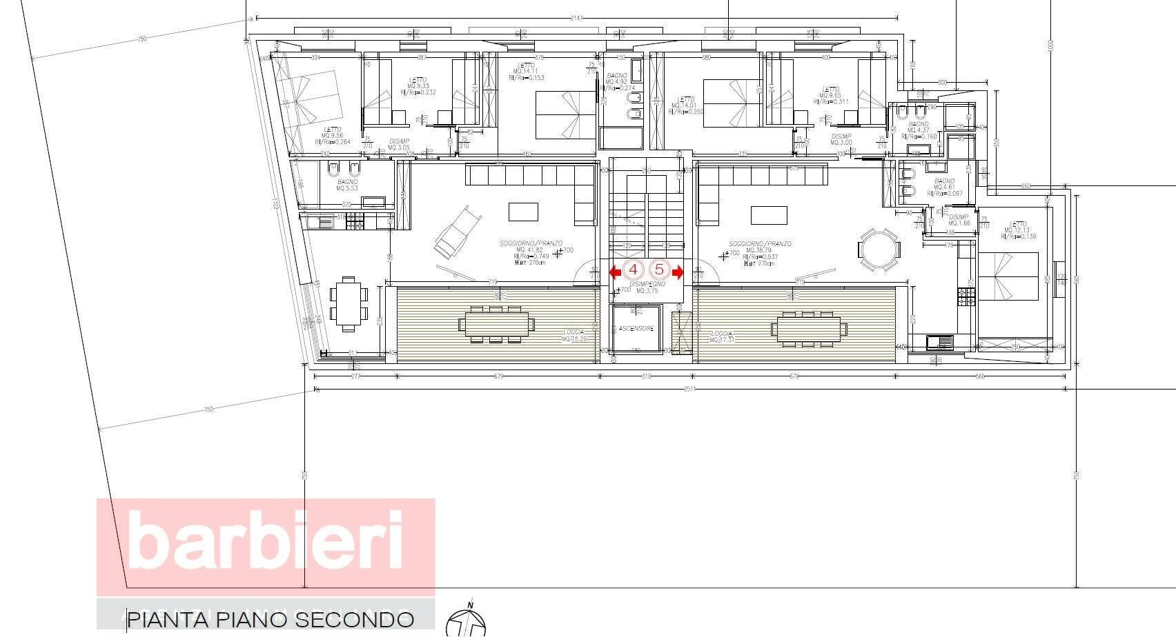 Foto 5 - Quadrilocale viale filzi, Cervia - planimetria 1