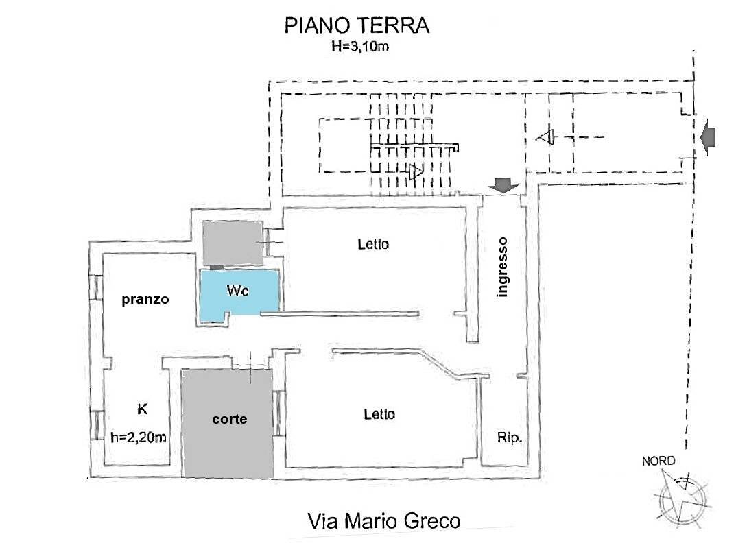 Foto 13 - Trilocale via Mario Greco
 
61, Catanzaro - planimetria 1