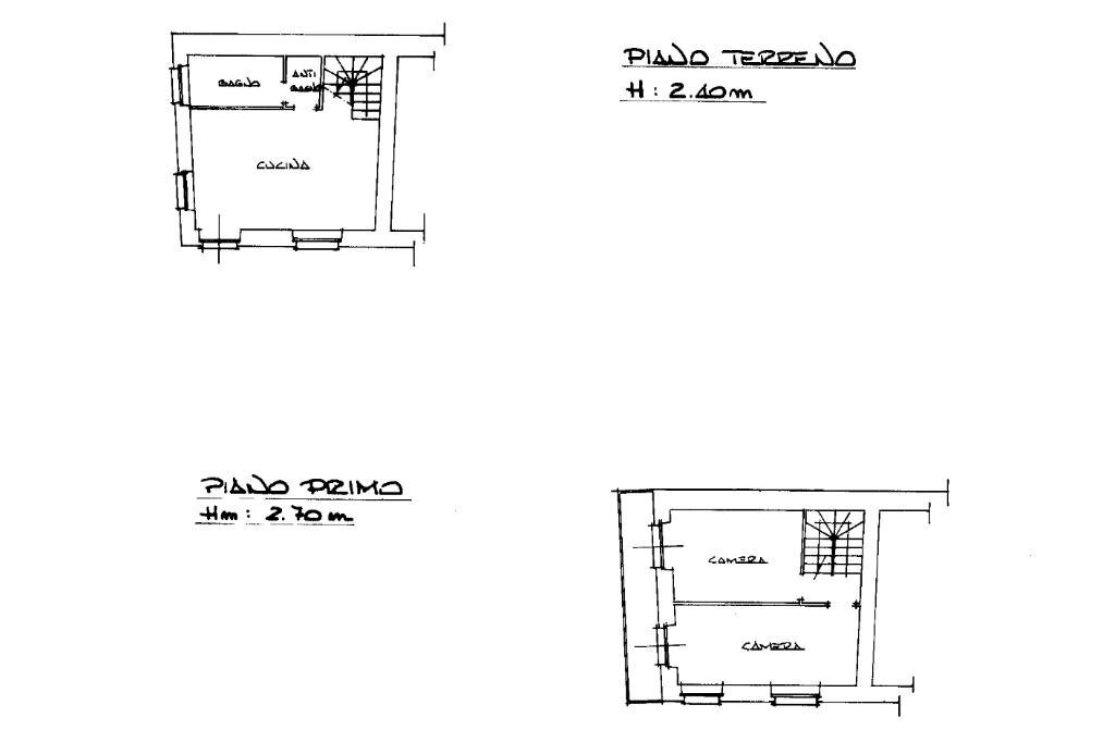 Semi-detached house Frazione cramoletti, Viù - floor plans 1