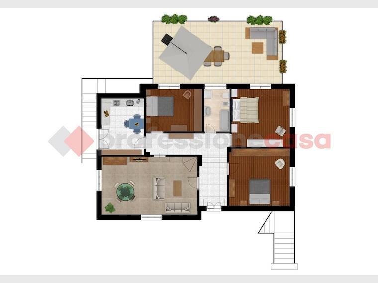 Villa Bifamiliare Piazza della libertà, 13, Prarostino - planimetria 1