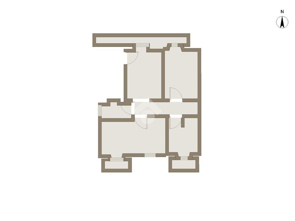 Quadrilocale Via Del Ridotto, Torino (zona Borgo Vittoria) - planimetria 1