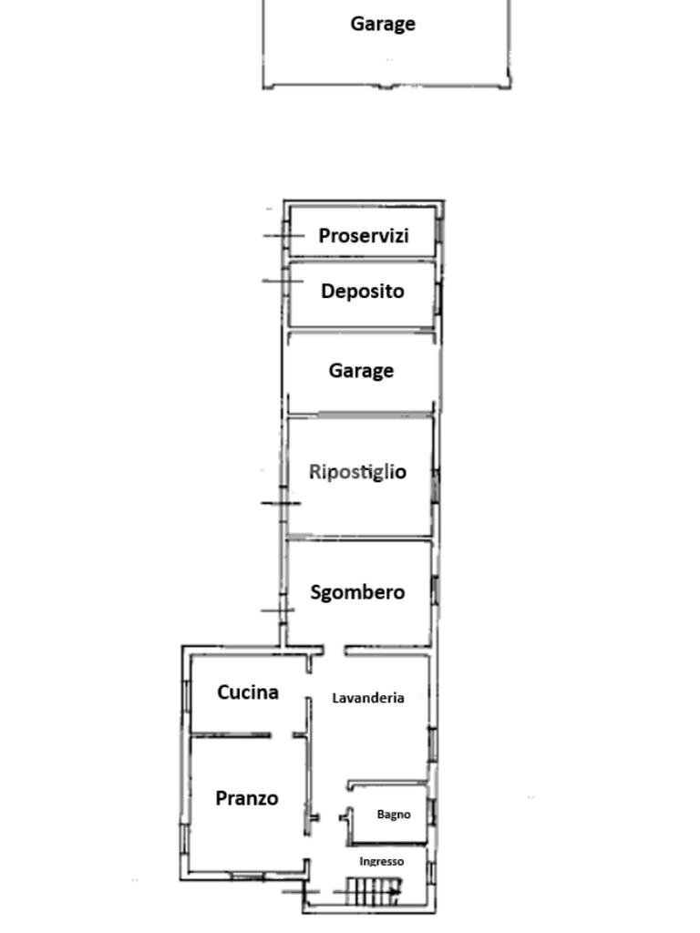 Casa indipendente Via Reale, Ravenna (zona Camerlona) - planimetria 1
