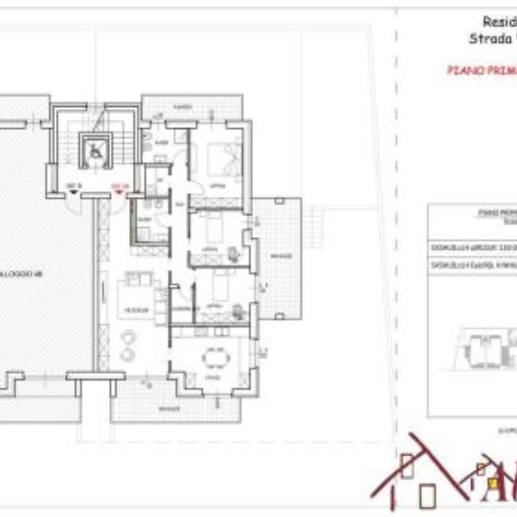 Appartamento Corso enotria, 8, Alba - planimetria 1