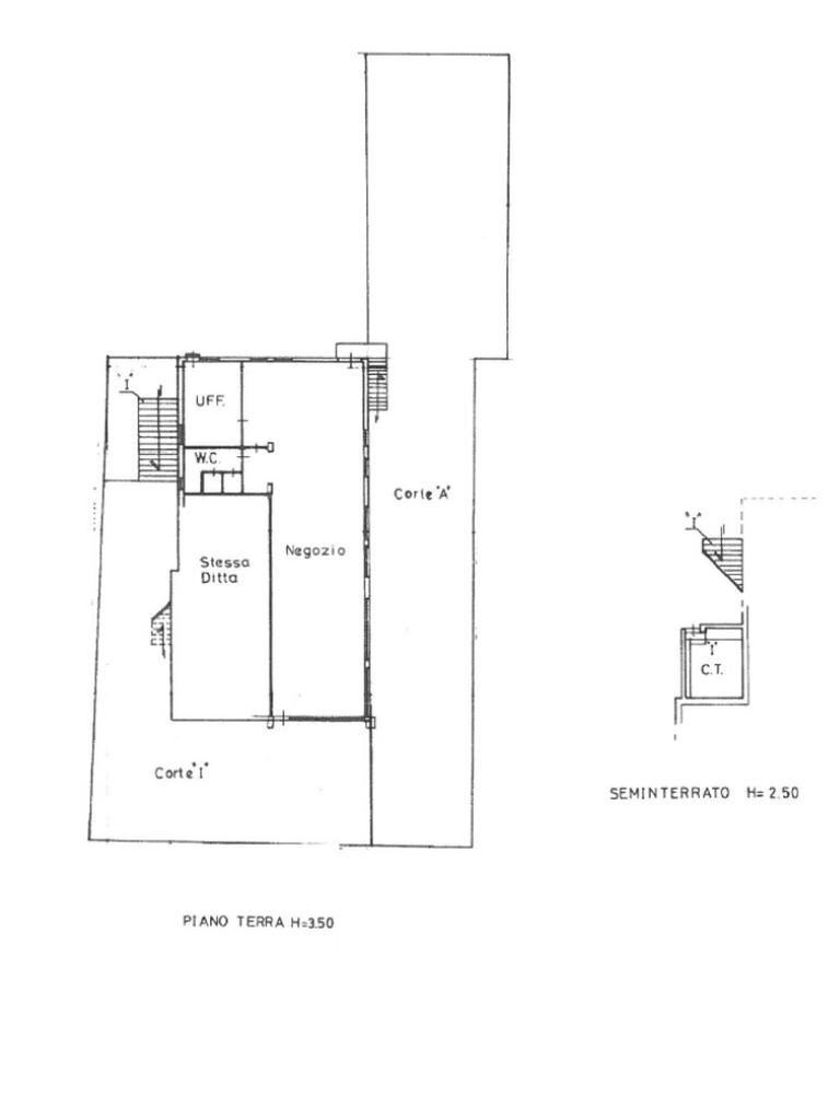 Negozio via vecchia fonte, Vallefoglia - planimetria 1
