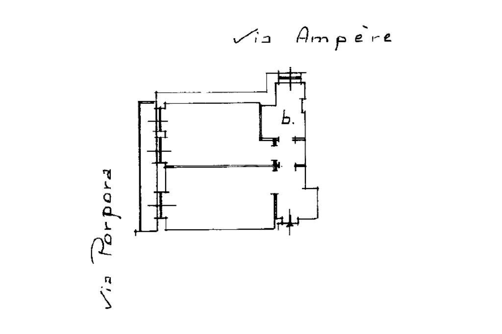 Bilocale Via A. M. Ampère, Milano (zona Casoretto) - planimetria 1