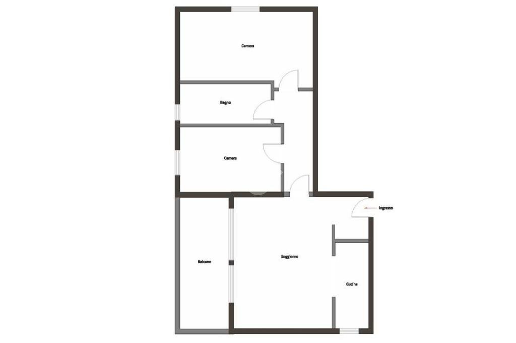 Trilocale Via catullo, Cornaredo - planimetria 1