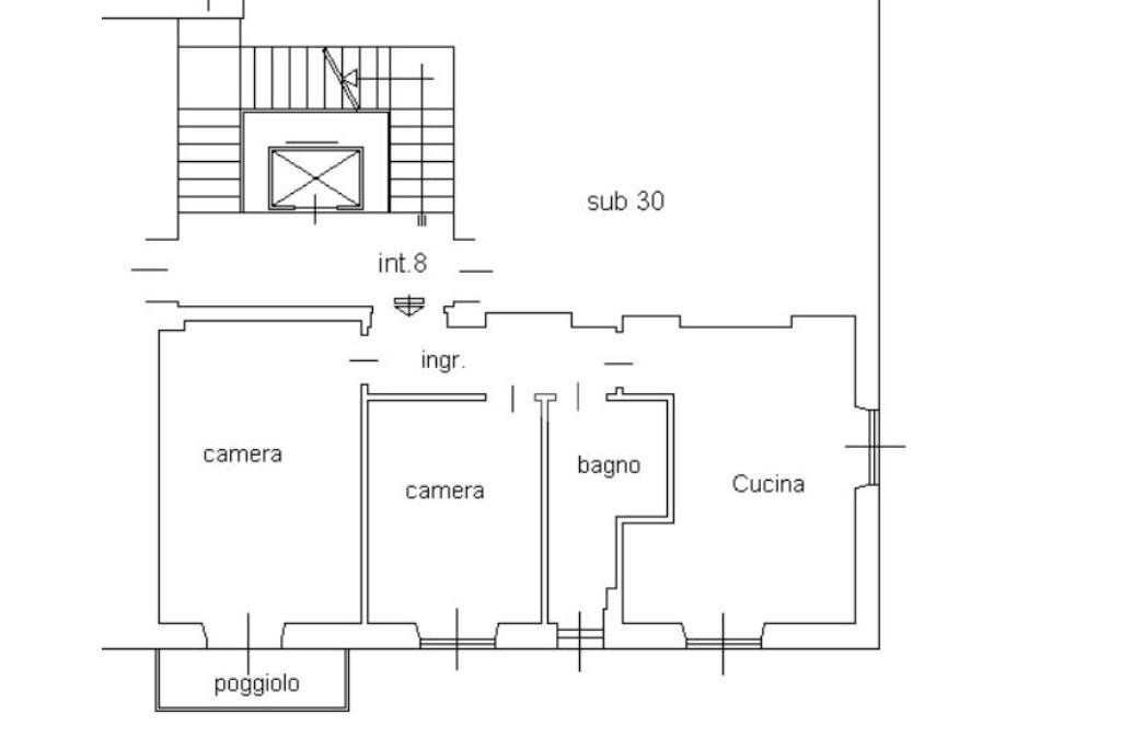 Trilocale Via Dino Col, Genova (zona Dinegro) - planimetria 1