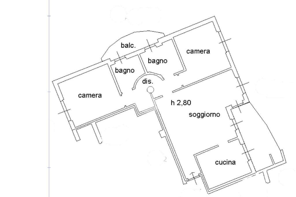Trilocale Via Monsignor Carlo Maggiolini, Rho - planimetria 1