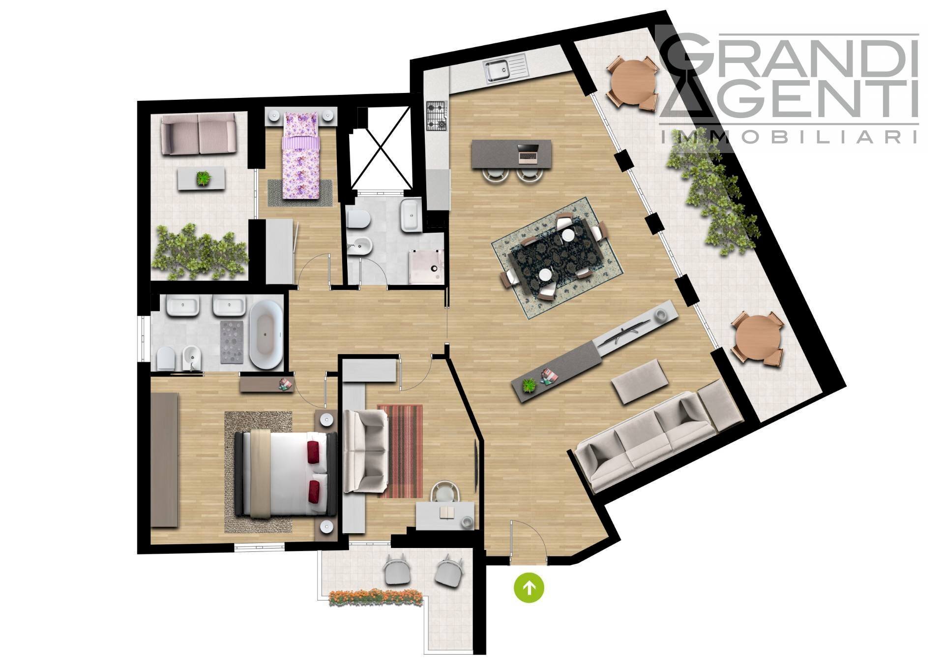 Foto 23 - Quadrilocale via Cattaneo
 
33, Verona - planimetria 1