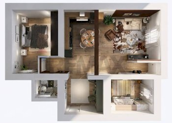 Pianta 3D - Appartamento VIA XXIV MAGGIO
 
11, Besano - foto 26