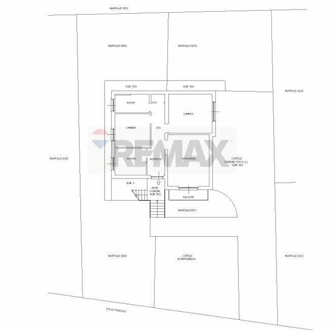 Pianta 2D - Trilocale via Pascoli
 
32, Arcisate - planimetria 1