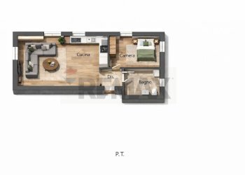 Pianta 3D - Bilocale via Duse
 
3, Besozzo - foto 6