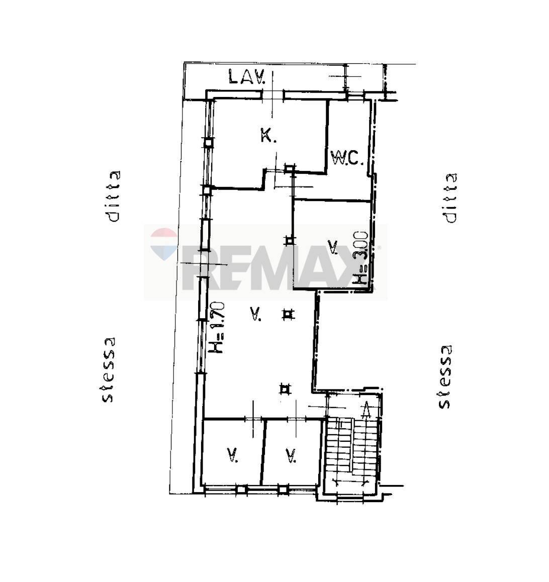 Pianta 2D - Quadrilocale VIA DELLE ROSE, Misterbianco - foto 2