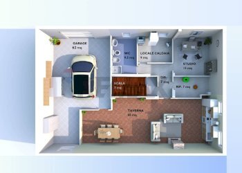 Pianta 3D - Villa Chieti - foto 57